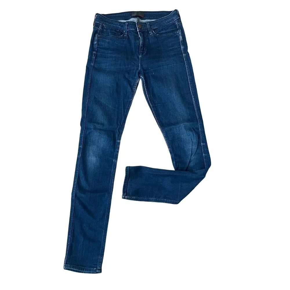 Vince High Rise Skinny Dark Optic Blue Sz 27 Women's Jeans